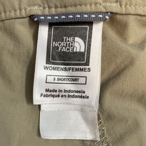 Woman’s The North Face Short/Court Nylon Hiking Pants Size 8 Beige - Picture 10 of 11
